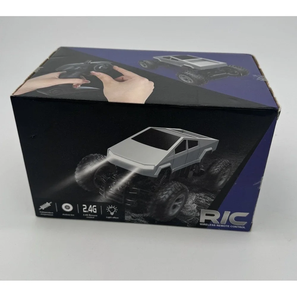 RC‎ Monster Truck 2.4G Remote Control Cybertruck Style Off Road Lights New